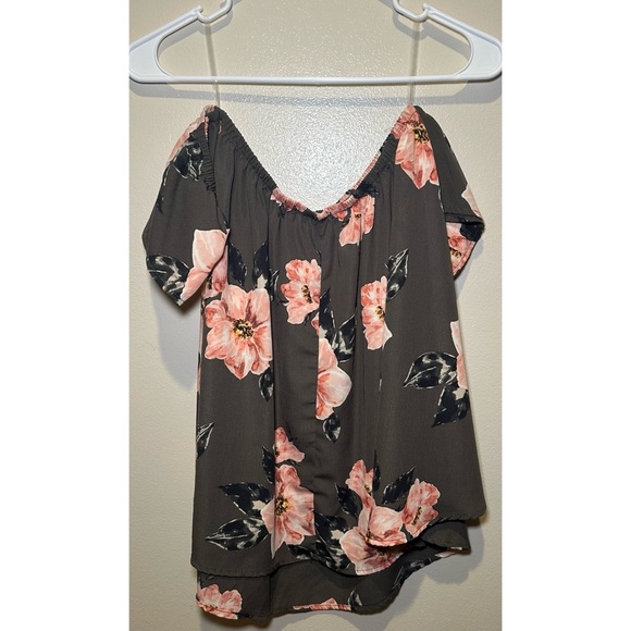 Vince & Love Women’s Floral Off-Shoulder Blouse Size Medium - Picture 5 of 5